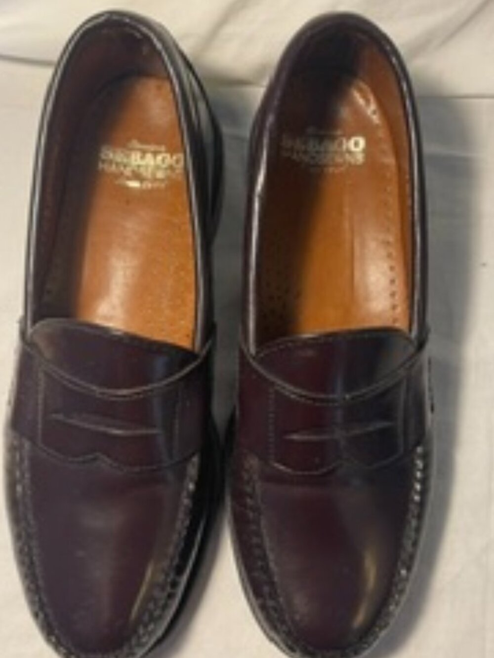 wine color loafer size 8